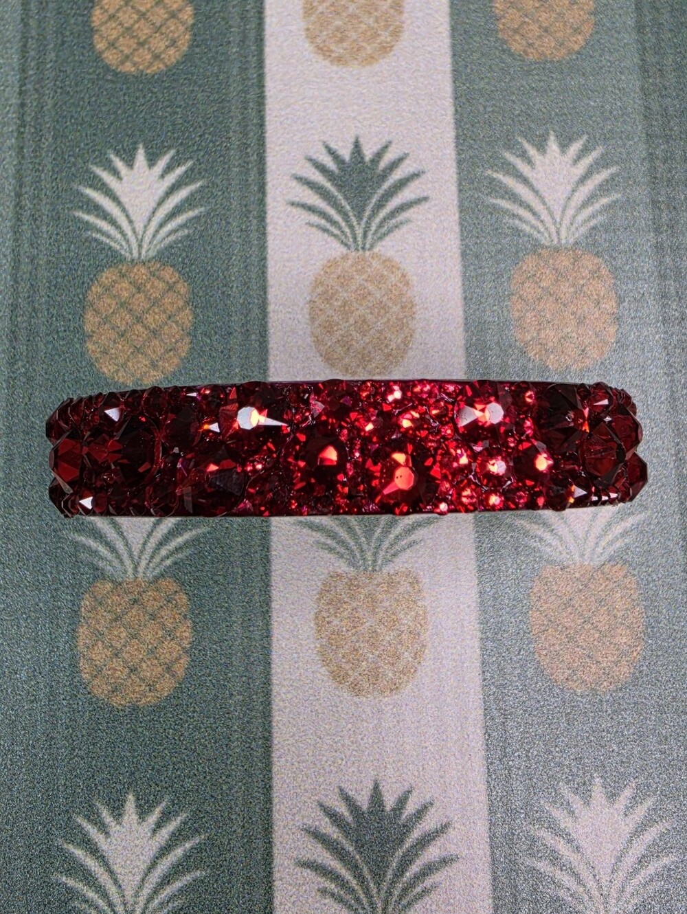 Stefanie Somers Red Crystal Embellished Bracelet